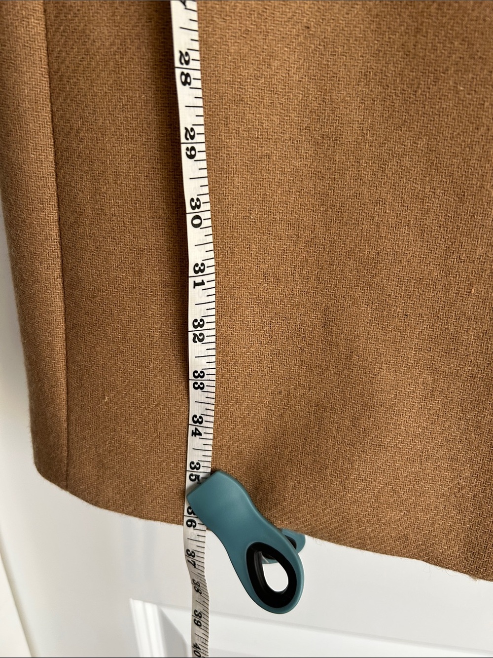 Zara Camel Double-Breasted Pea Coat - Picture 6 of 6